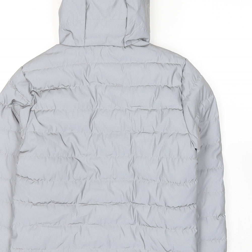 Primark Boys Grey   Puffer Jacket Coat Size 10-11 Years  Zip