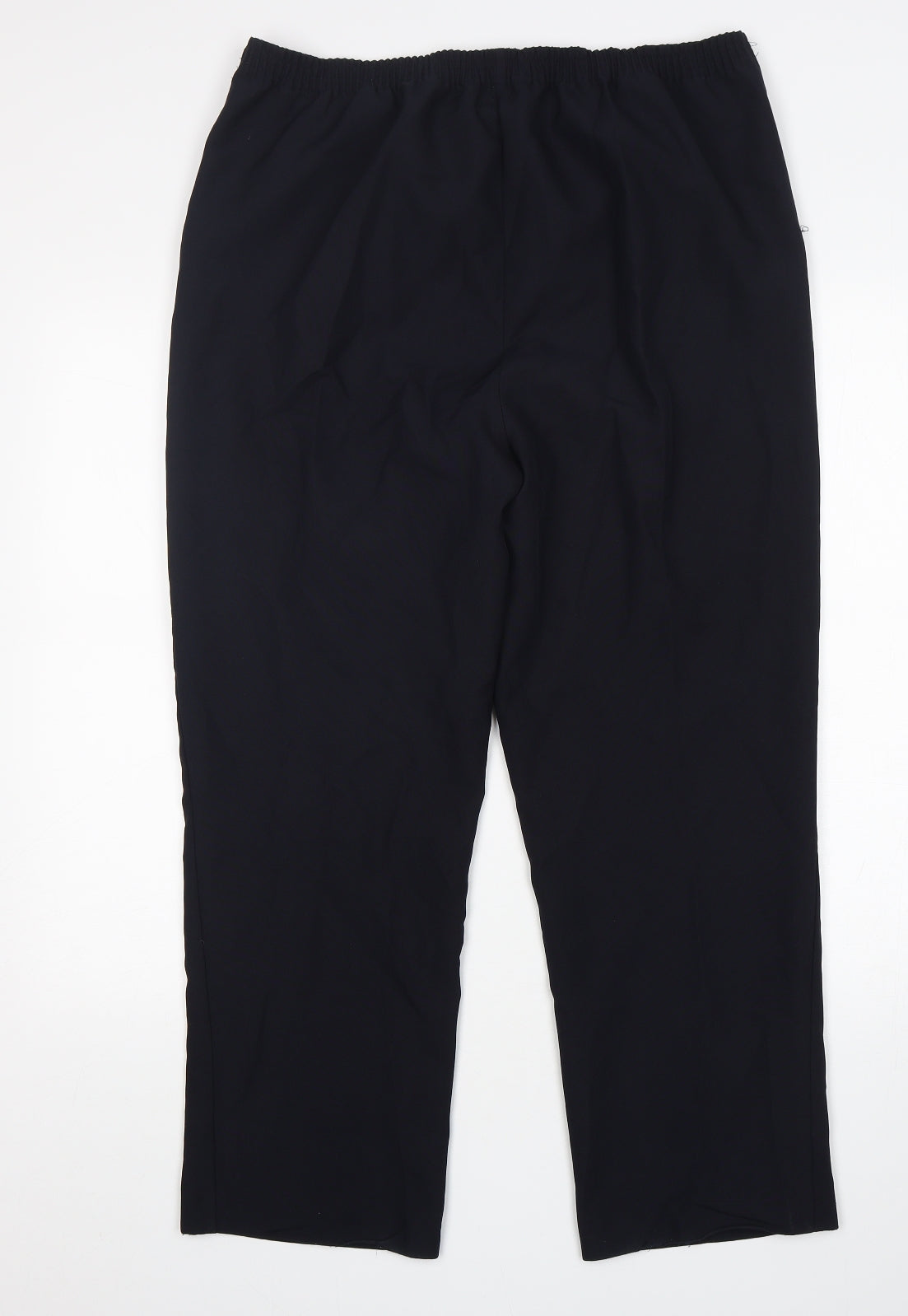 Bonmarché Womens Blue  Polyester Trousers  Size 14 L28 in Regular