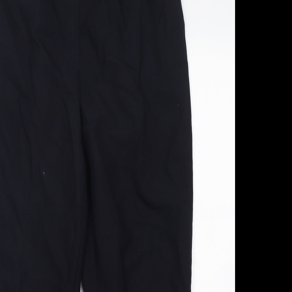 Bonmarché Womens Blue  Polyester Trousers  Size 14 L28 in Regular