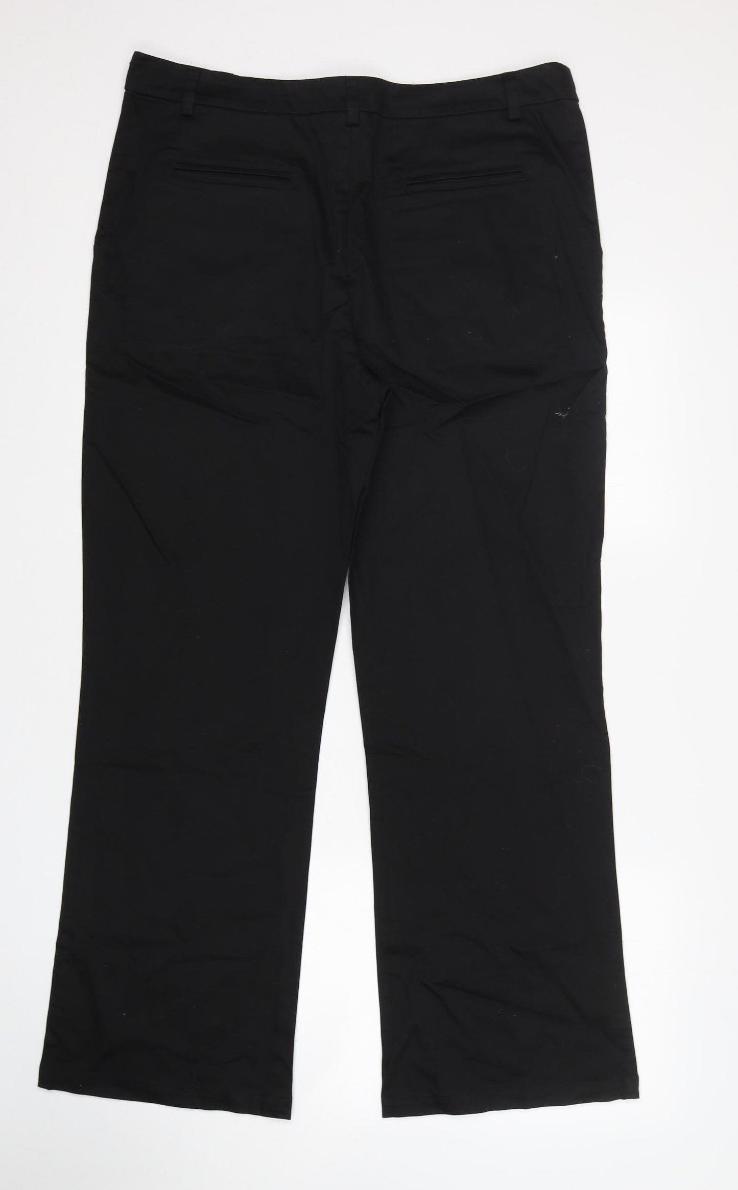 Stalk By You Womens Black  Polyester Trousers  Size 18 L30 in Regular Button