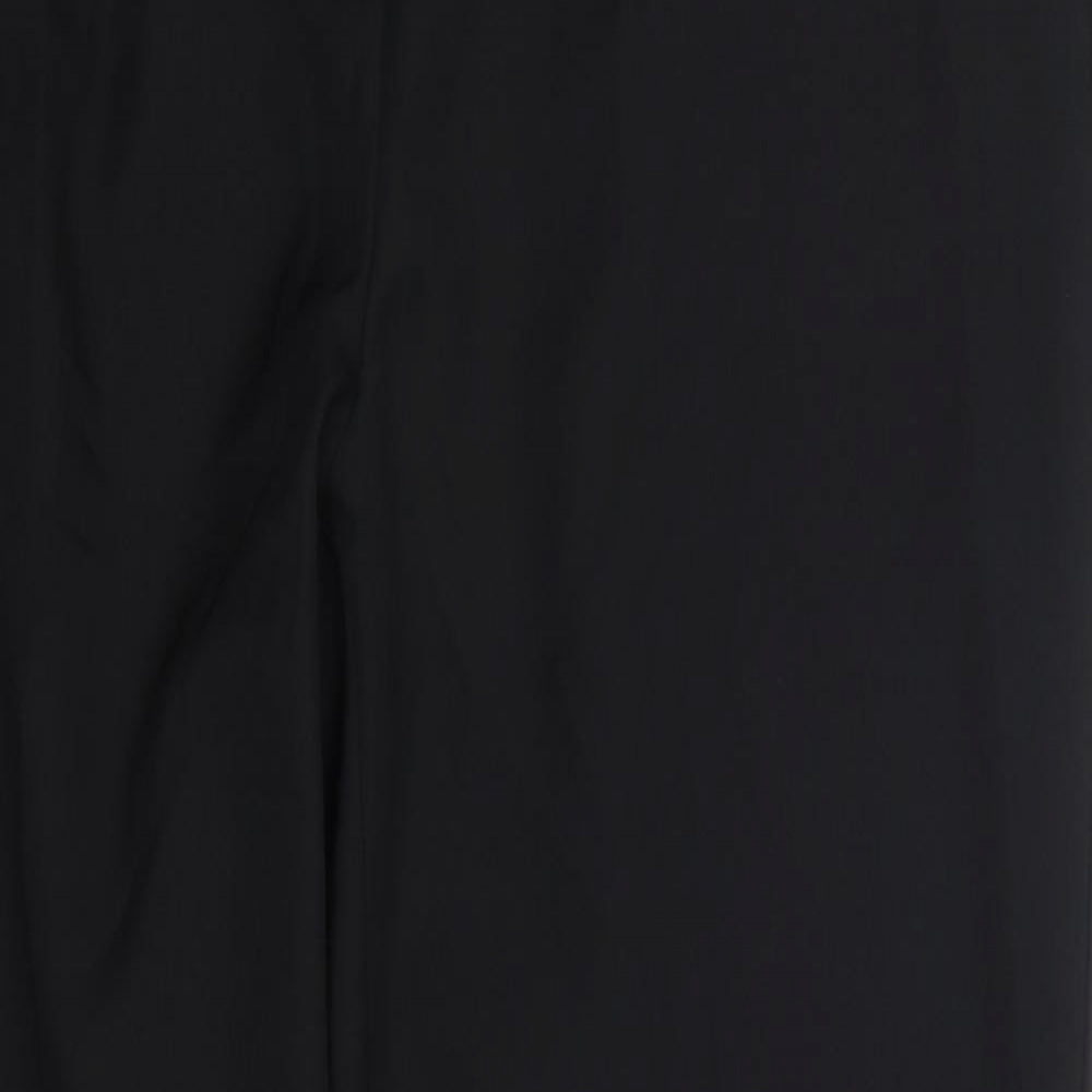 Marks and Spencer Womens Black  Polyester Trousers  Size 20 L30 in Regular