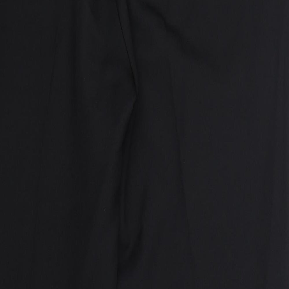 Marks and Spencer Womens Black  Polyester Trousers  Size 20 L30 in Regular