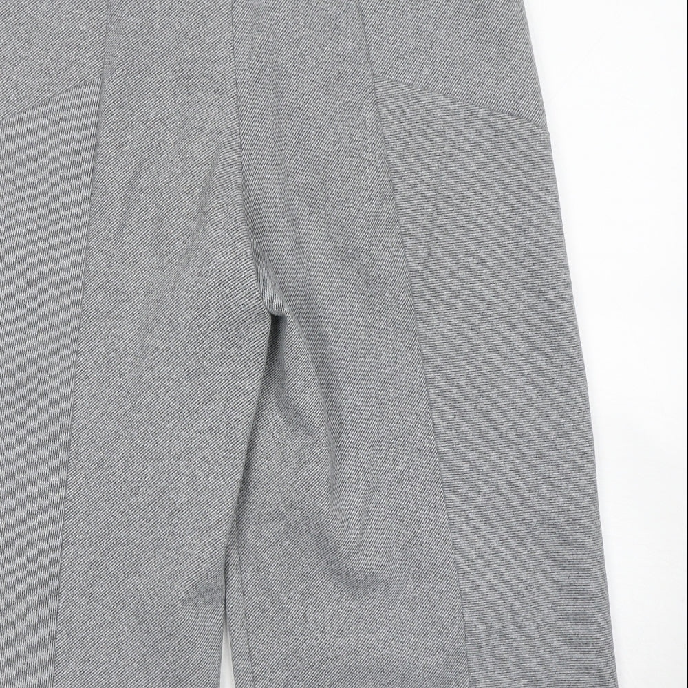 Phase Eight Womens Grey  Polyester Cropped Trousers Size 14 L22 in Regular Button