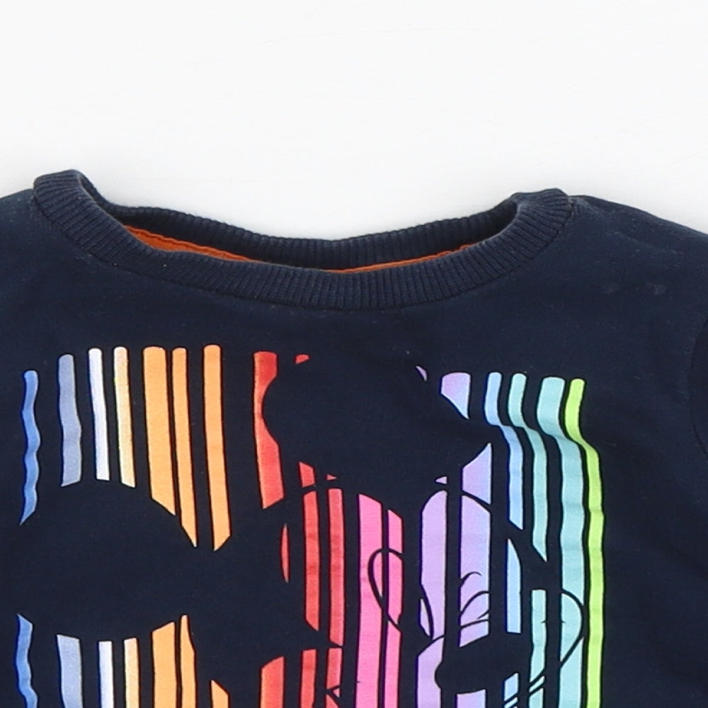 NEXT Boys Blue  Cotton Pullover Jumper Size 6-9 Months  Pullover - Mickey Mouse