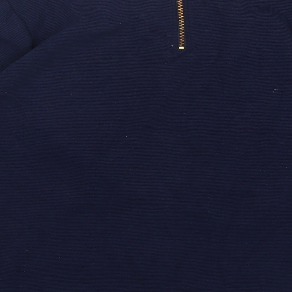 Boden Womens Blue Round Neck  Cotton Pullover Jumper Size 20