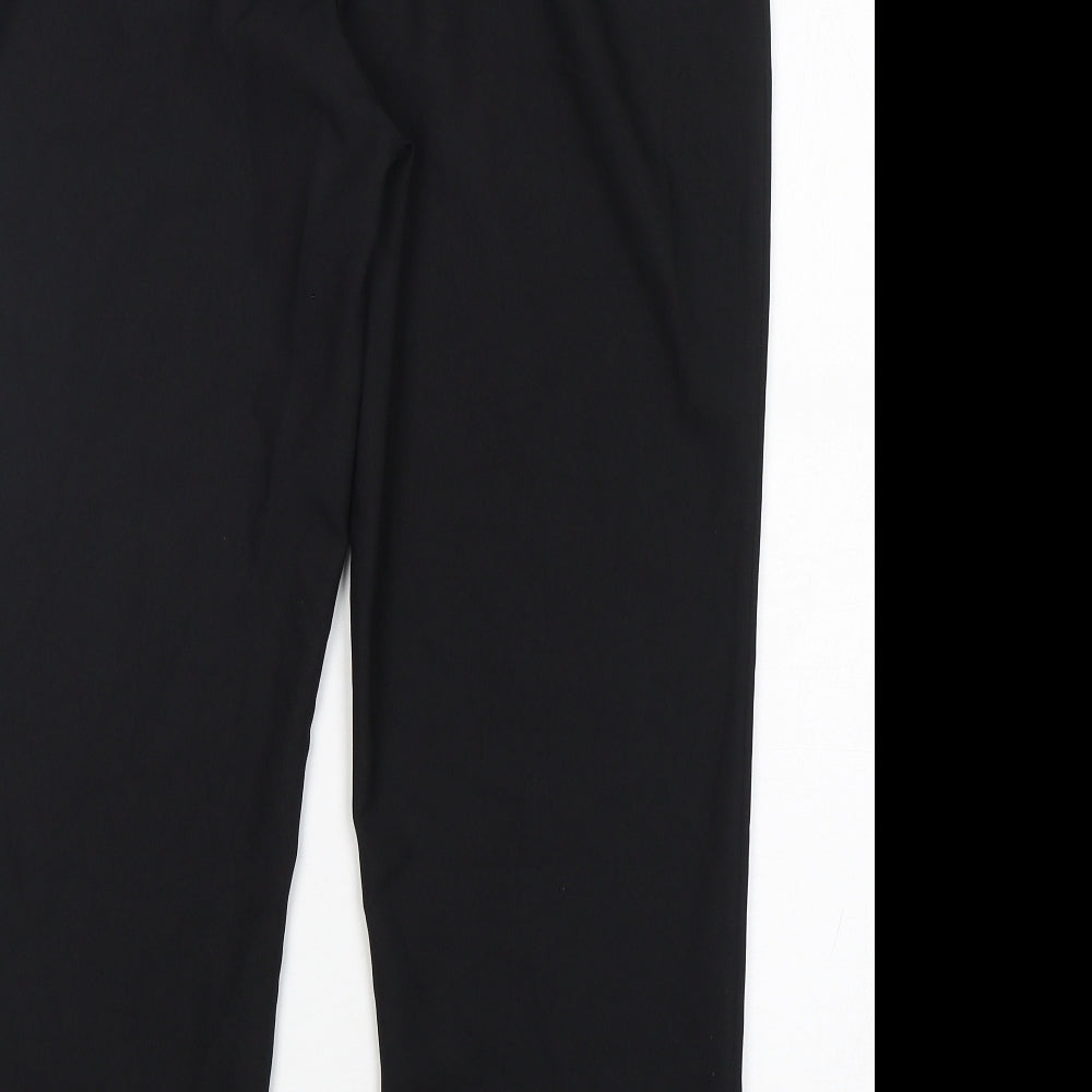 George Womens Black  Polyester Trousers  Size 14 L27 in Regular Hook & Eye