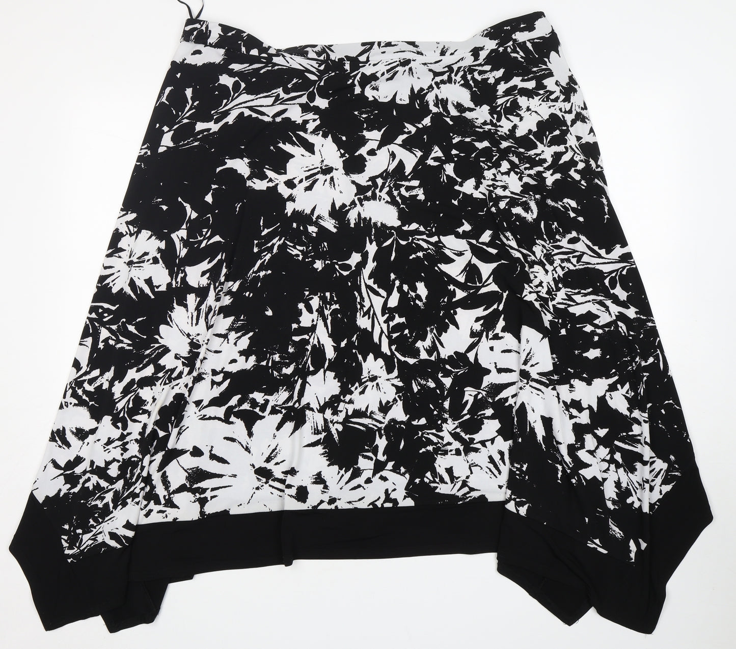 Bonmarché Womens Multicoloured Floral Polyester A-Line Skirt Size 24