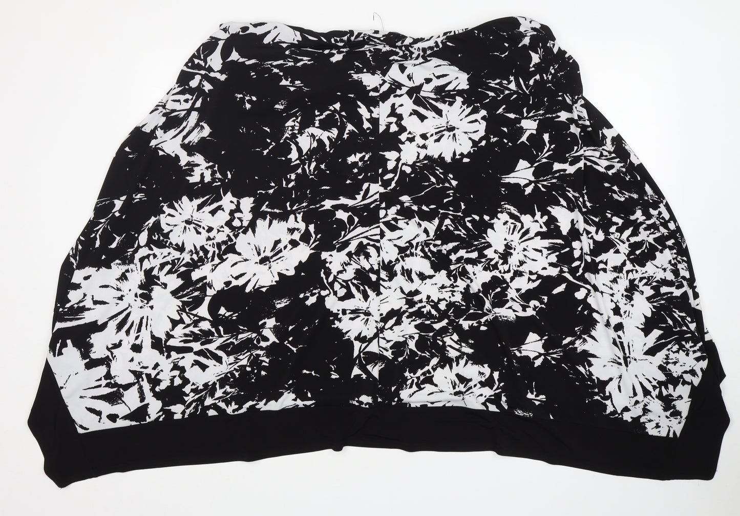 Bonmarché Womens Multicoloured Floral Polyester A-Line Skirt Size 24