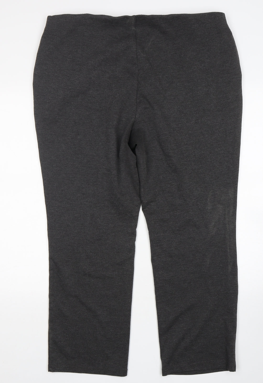Papaya Womens Grey  Polyester Trousers  Size 20 L28 in Regular