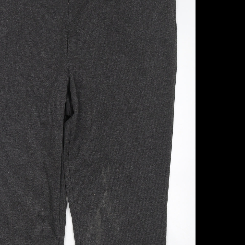 Papaya Womens Grey  Polyester Trousers  Size 20 L28 in Regular