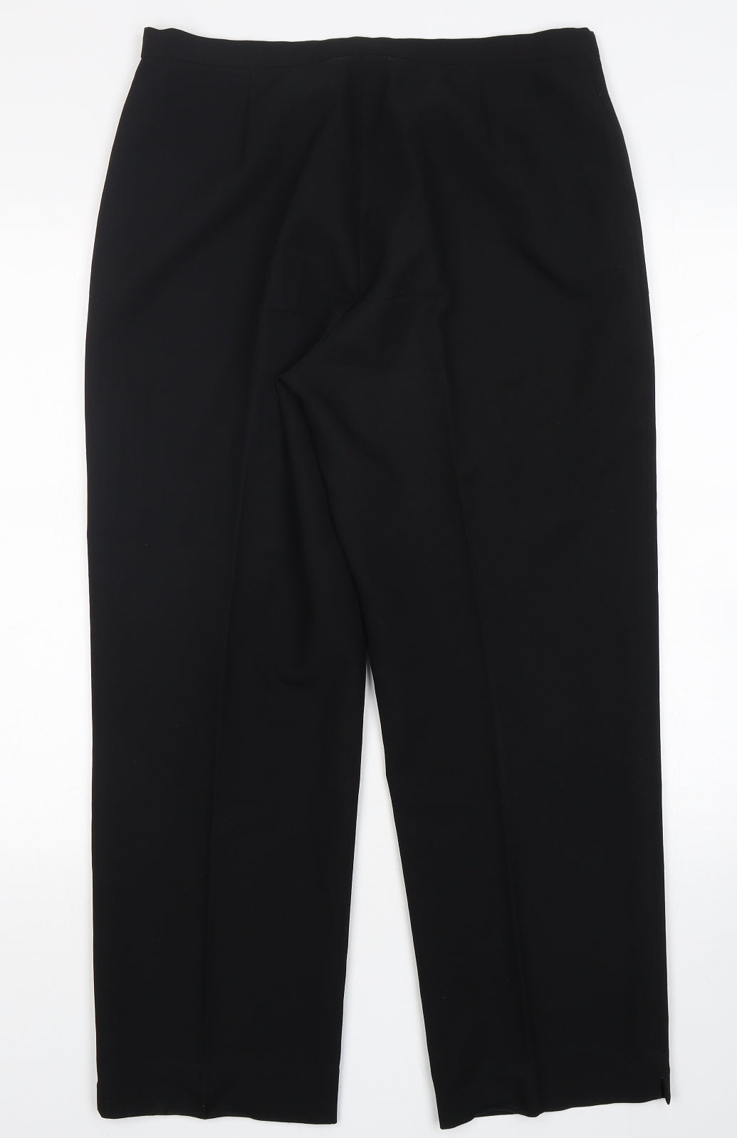 Farah Hamilton Womens Black  Polyester Trousers  Size 14 L28 in Regular Button