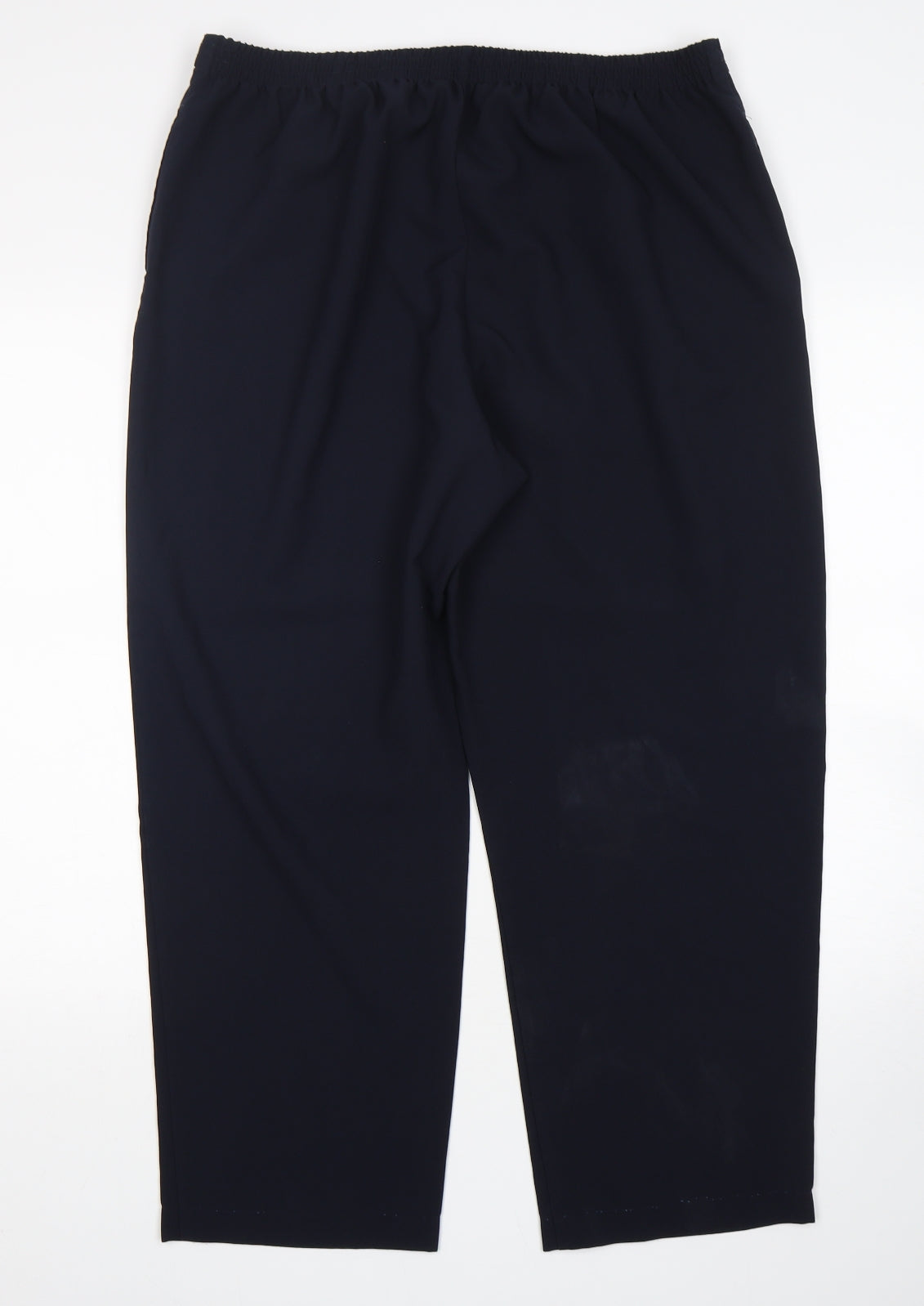 Bonmarché Womens Blue  Polyester Trousers  Size 18 L28 in Regular