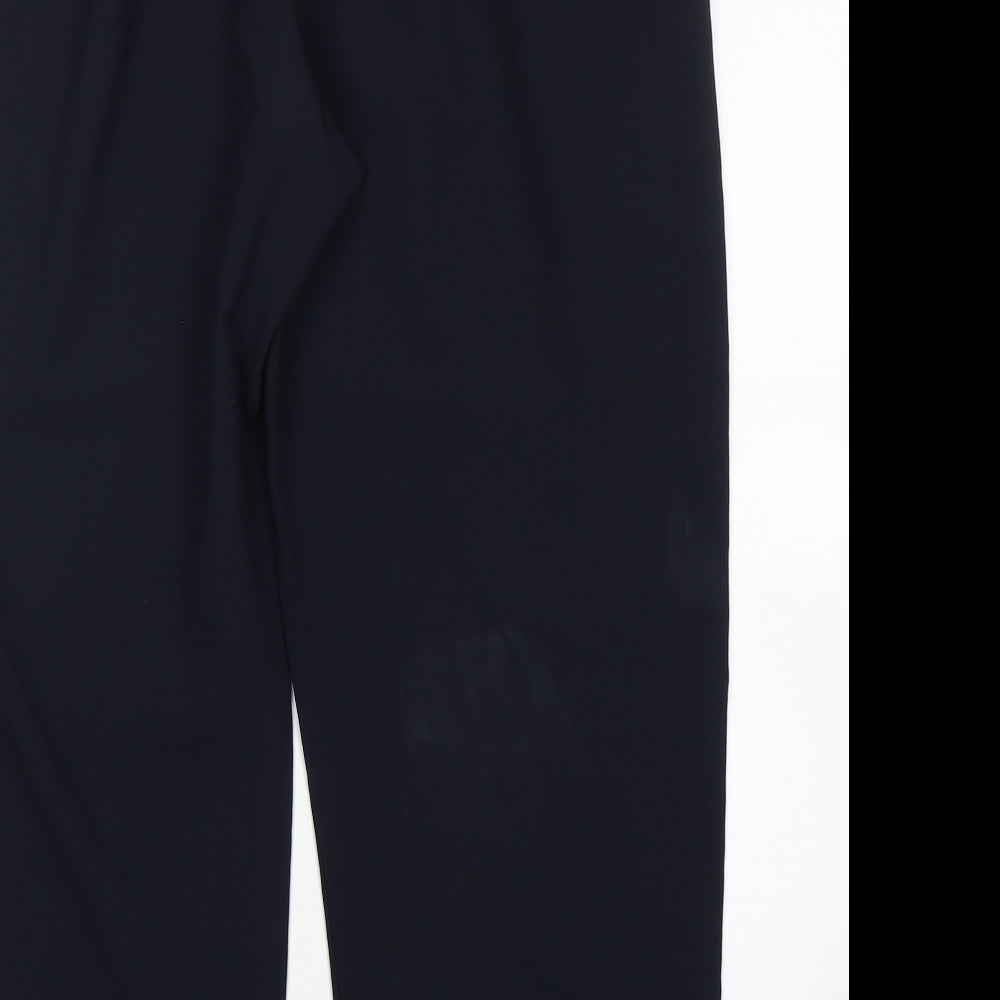 Bonmarché Womens Blue  Polyester Trousers  Size 18 L28 in Regular