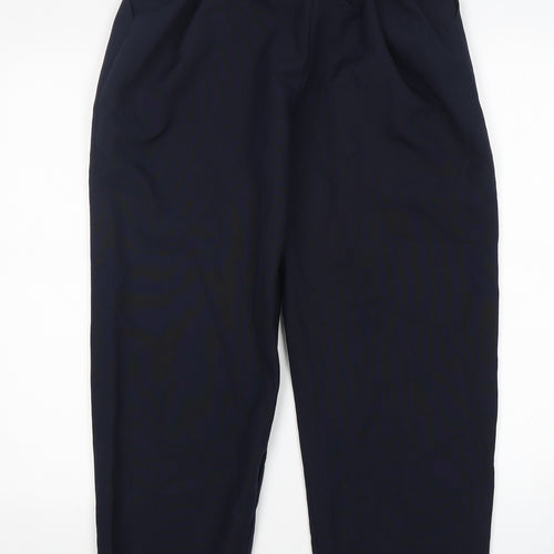Preworn Womens Blue  Polyester Trousers  Size 16 L26 in Regular