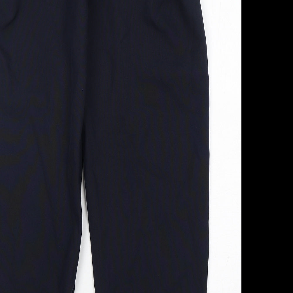Preworn Womens Blue  Polyester Trousers  Size 16 L26 in Regular