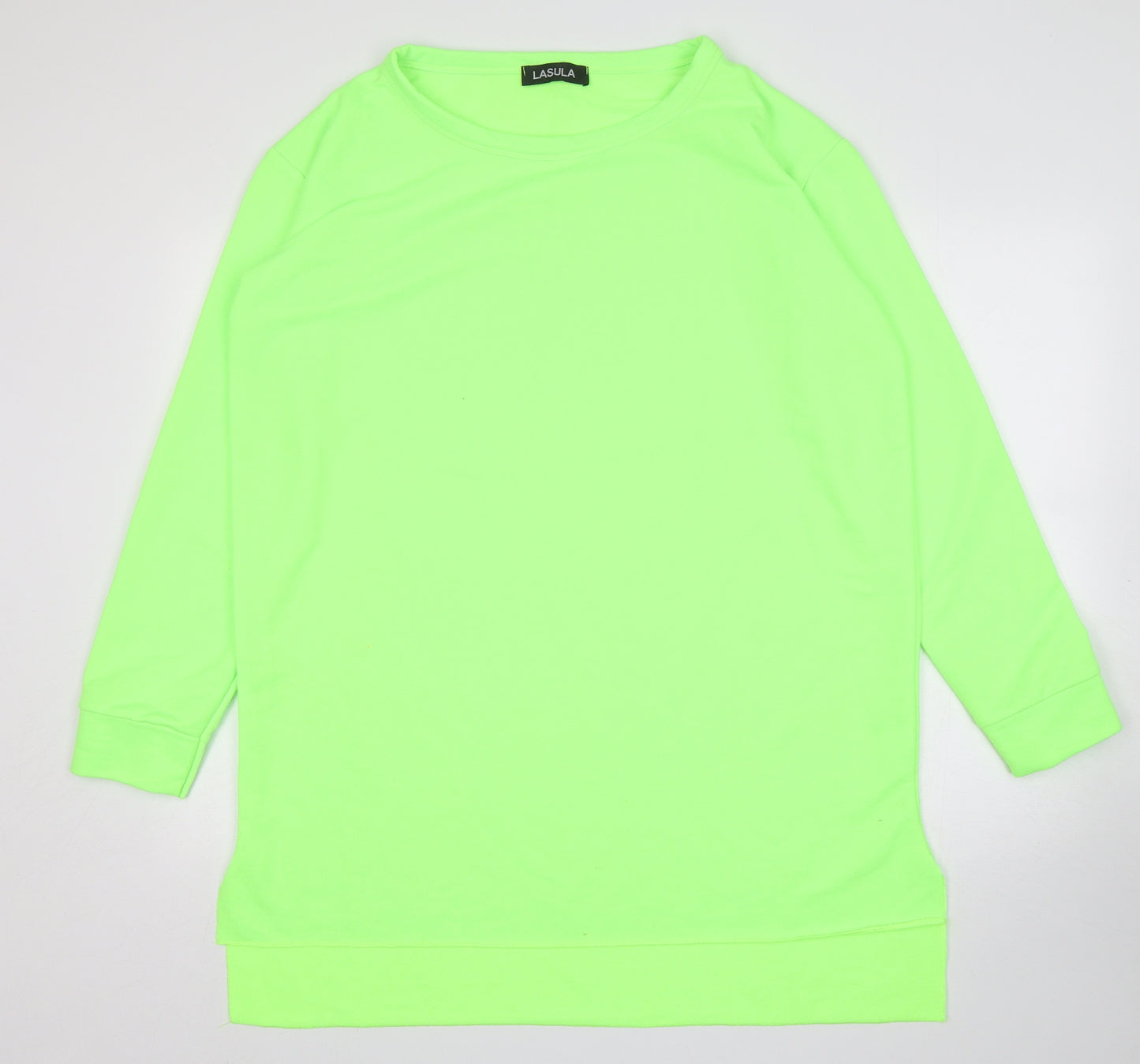 Lasula Womens Green  Polyester Jumper Dress  Size 14  Round Neck Pullover