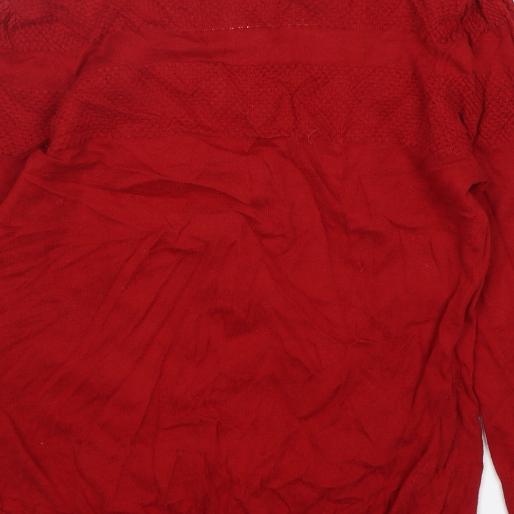 NEXT Womens Multicoloured Round Neck  Cotton Pullover Jumper Size 12