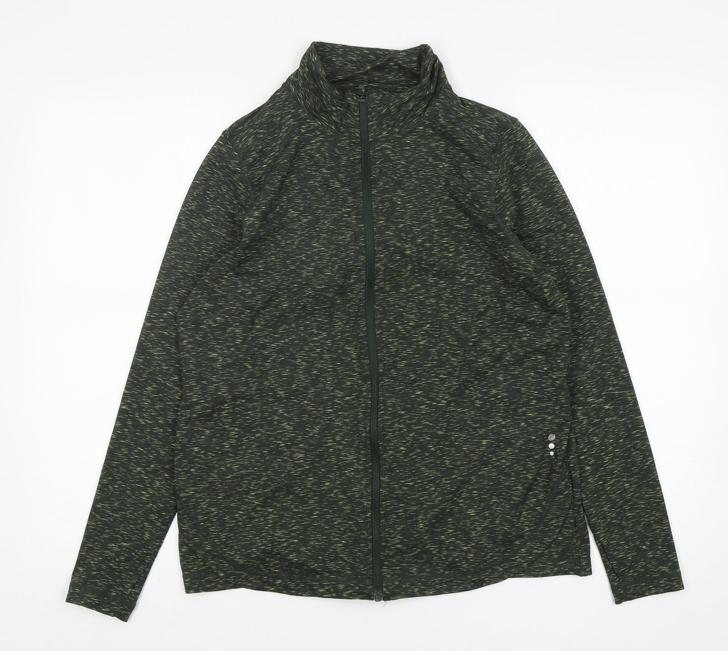 TU Womens Green  Polyester Full Zip Sweatshirt Size 14  Zip