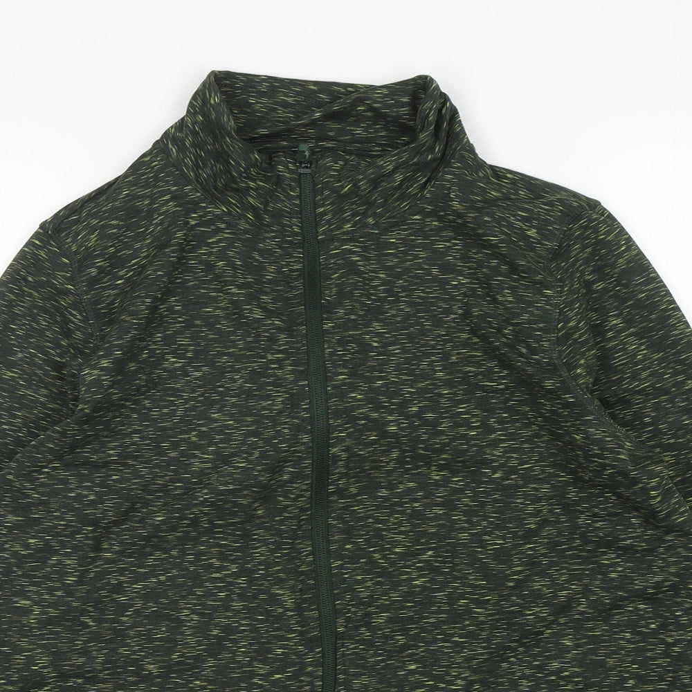 TU Womens Green  Polyester Full Zip Sweatshirt Size 14  Zip