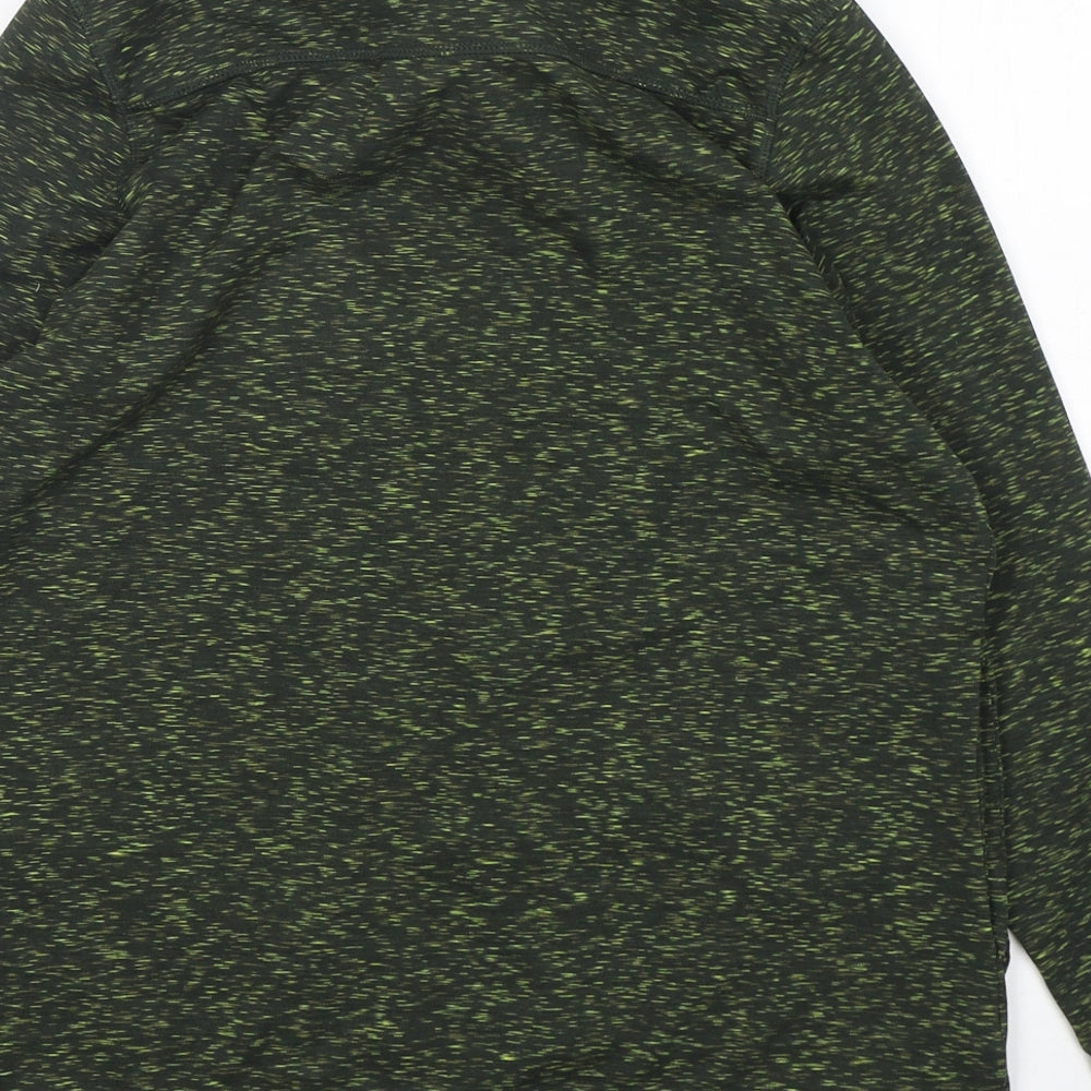 TU Womens Green  Polyester Full Zip Sweatshirt Size 14  Zip