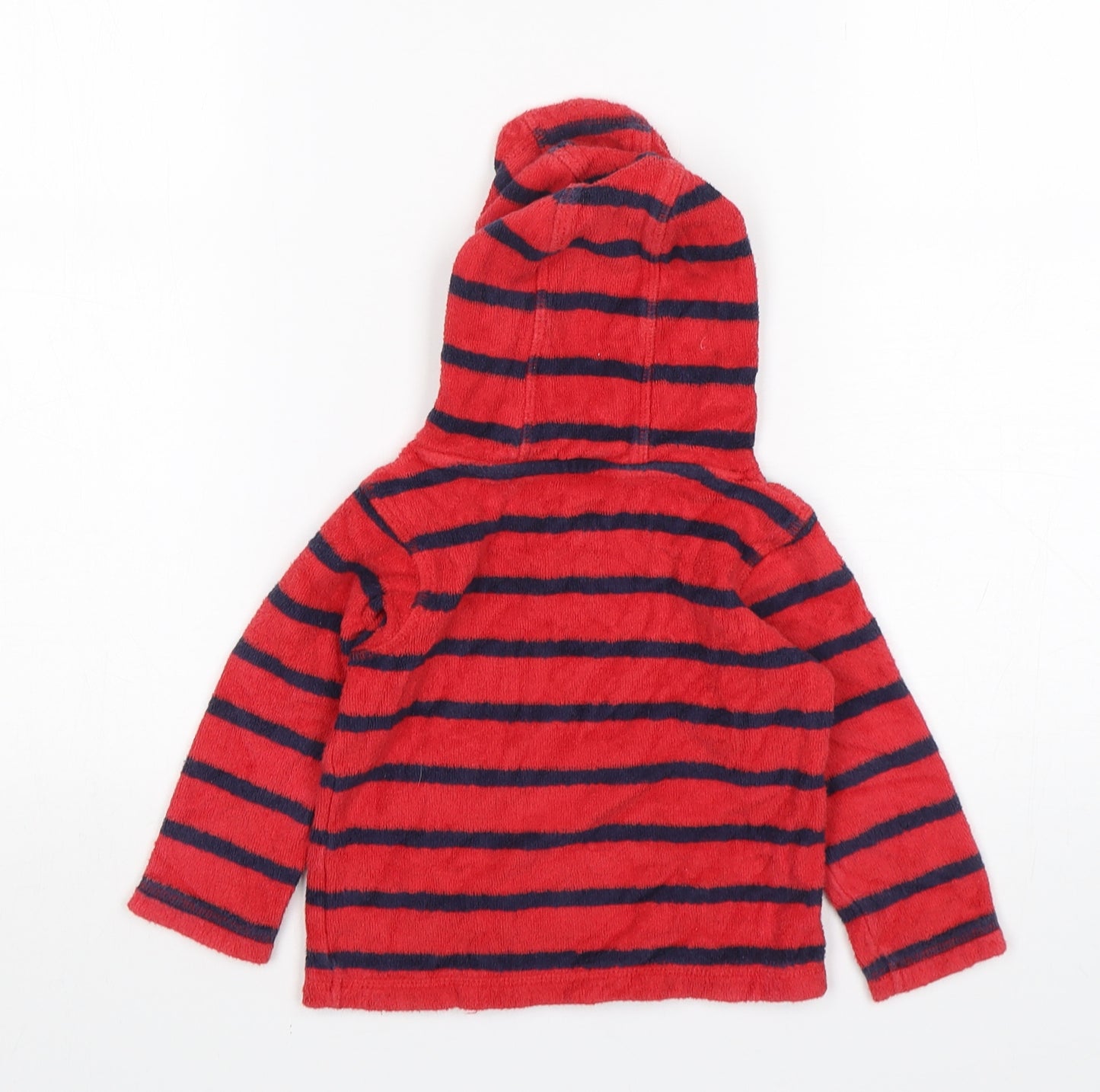 Marks and Spencer Boys Multicoloured Striped Cotton Pullover Jumper Size 12-18 Months
