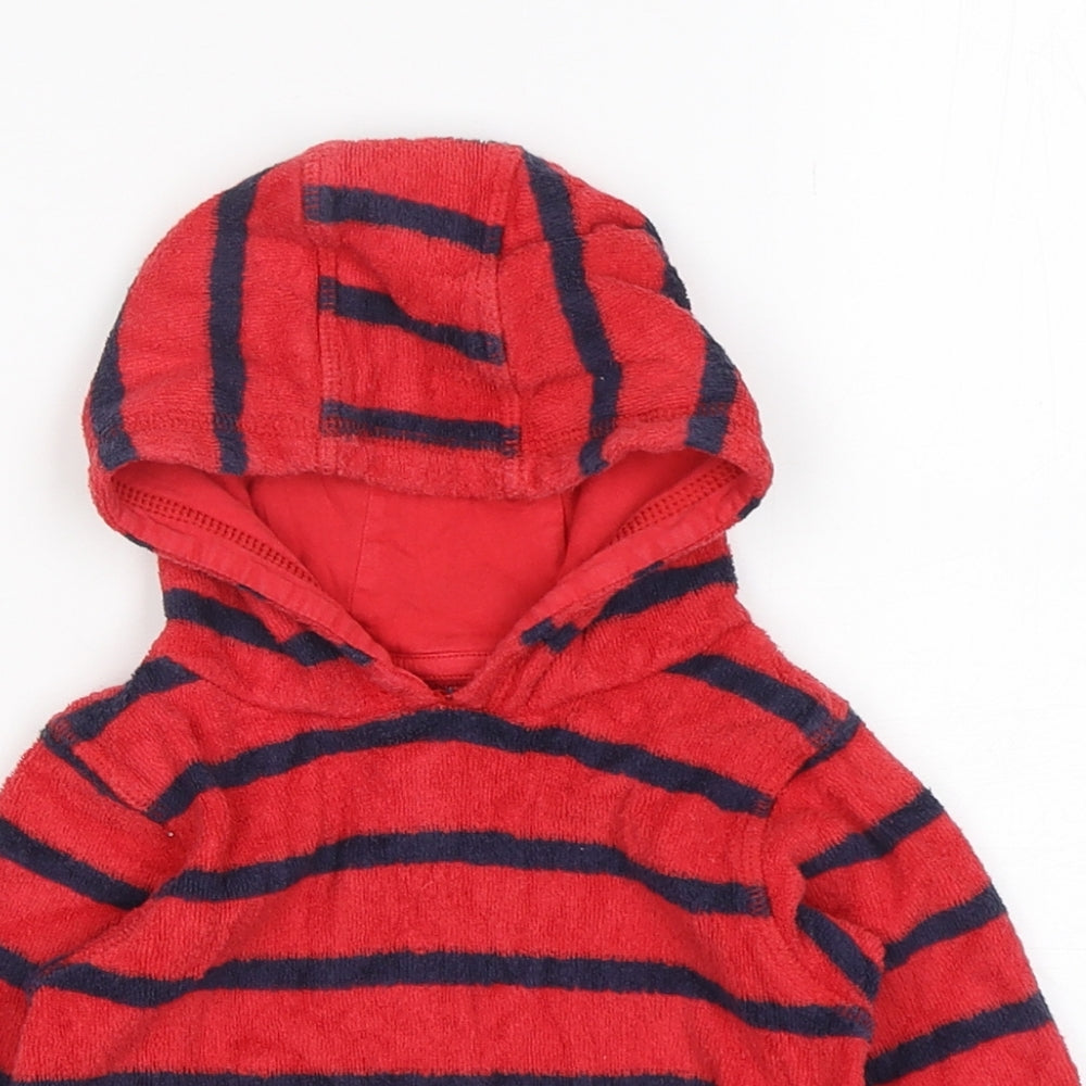 Marks and Spencer Boys Multicoloured Striped Cotton Pullover Jumper Size 12-18 Months