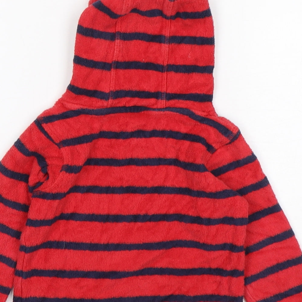 Marks and Spencer Boys Multicoloured Striped Cotton Pullover Jumper Size 12-18 Months
