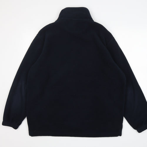 Prouneek Mens Blue  Polyester Full Zip Sweatshirt Size XL