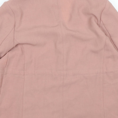 Primark Womens Pink   Jacket Blazer Size 8  Tie