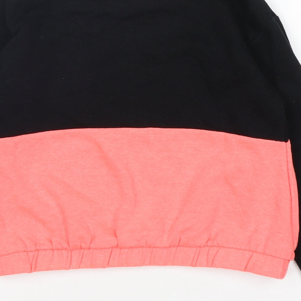 F&F Girls Multicoloured Colourblock Cotton Pullover Sweatshirt Size 8-9 Years  Pullover