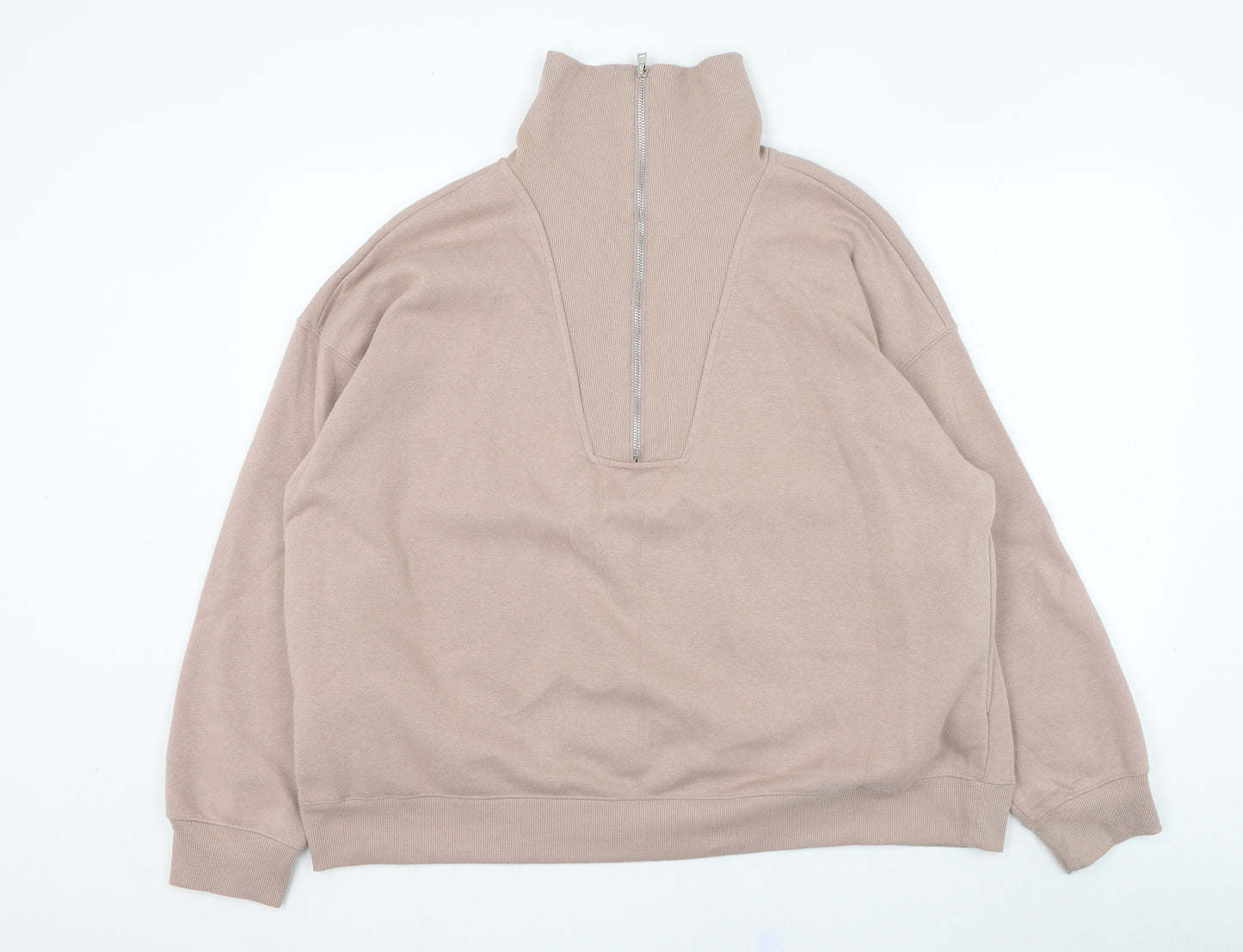 New Look Womens Pink  Cotton Pullover Sweatshirt Size XL  Pullover