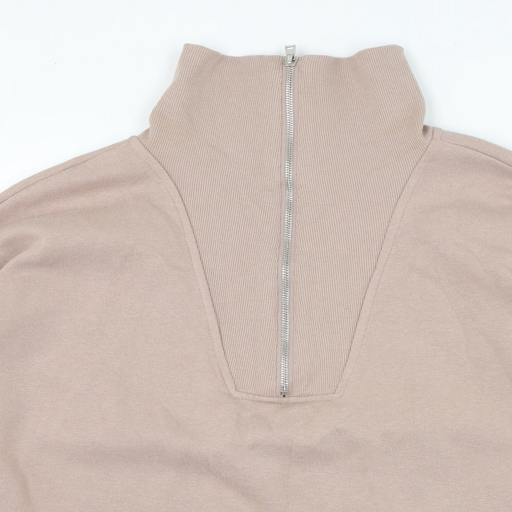 New Look Womens Pink  Cotton Pullover Sweatshirt Size XL  Pullover