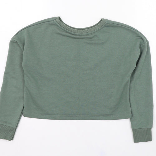 Primark Girls Green  Cotton Pullover Sweatshirt Size 8-9 Years  Pullover - Friends
