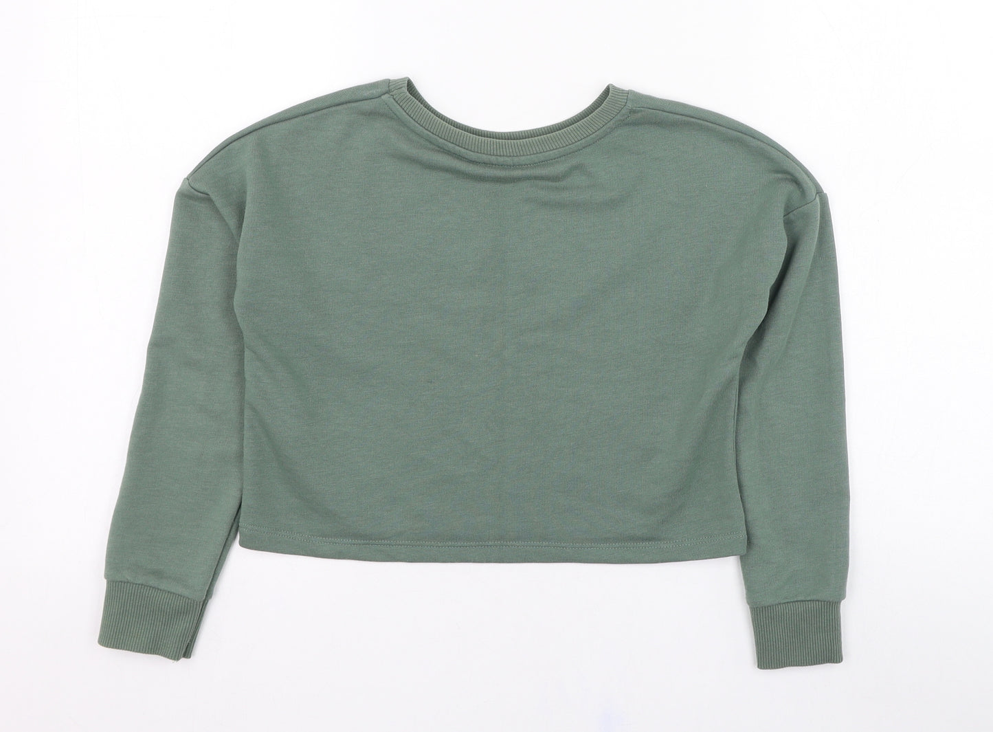 Primark Girls Green  Cotton Pullover Sweatshirt Size 8-9 Years  Pullover - Friends