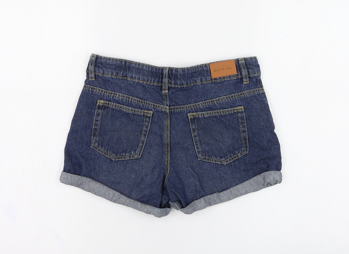 Primark Girls Blue  Cotton Bermuda Shorts Size 11-12 Years  Regular Zip