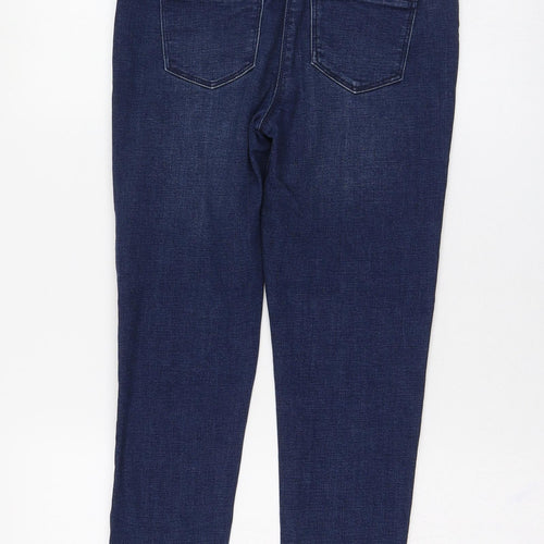 Matalan Girls Blue  Cotton Skinny Jeans Size 11 Years  Regular Zip