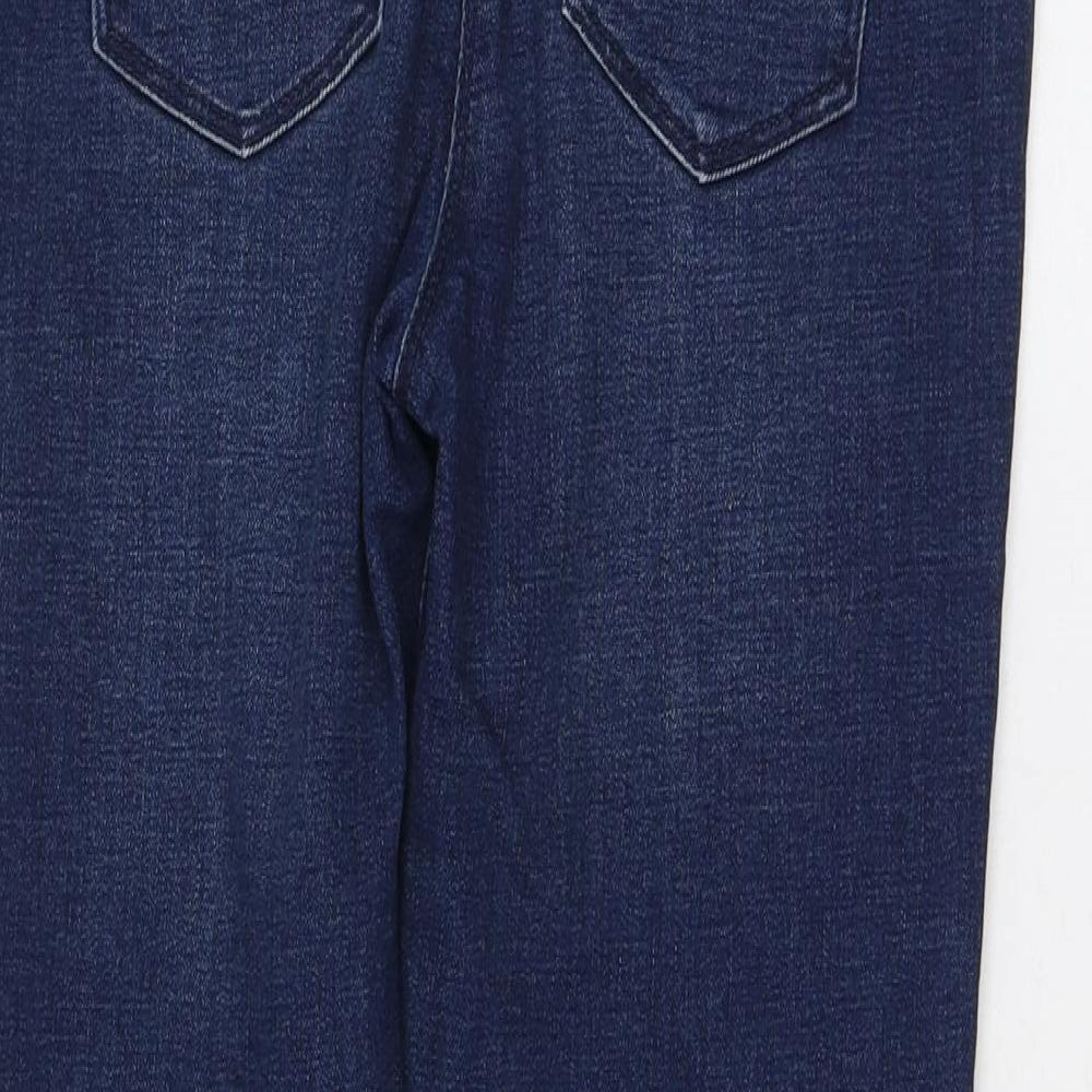 Matalan Girls Blue  Cotton Skinny Jeans Size 11 Years  Regular Zip