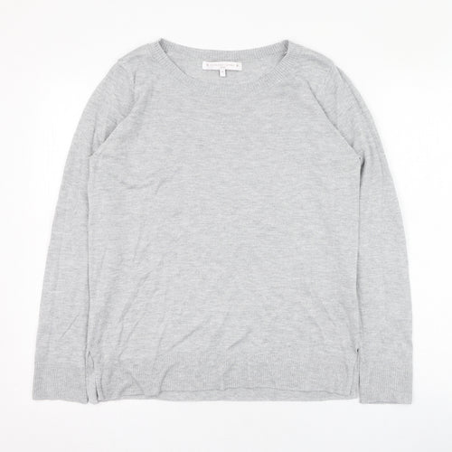 NEXT Womens Grey Round Neck  Polyester Pullover Jumper Size 14