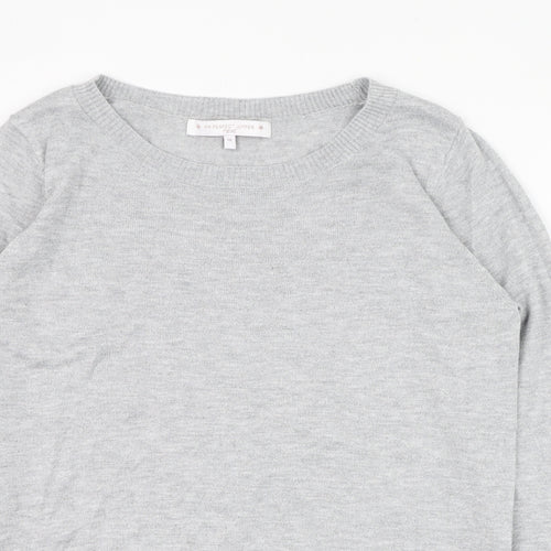 NEXT Womens Grey Round Neck  Polyester Pullover Jumper Size 14