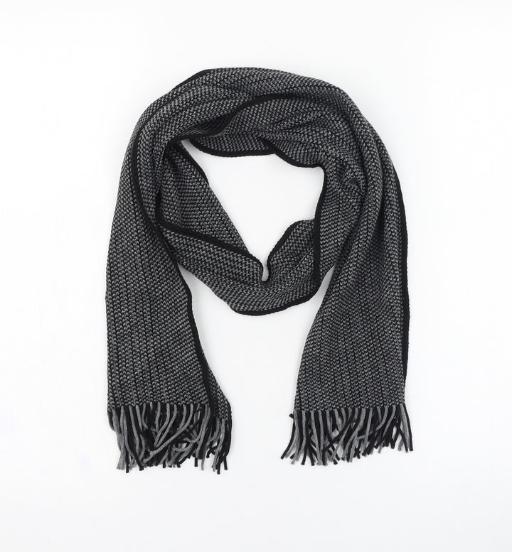Esquire Unisex Black Acrylic Scarf One Size