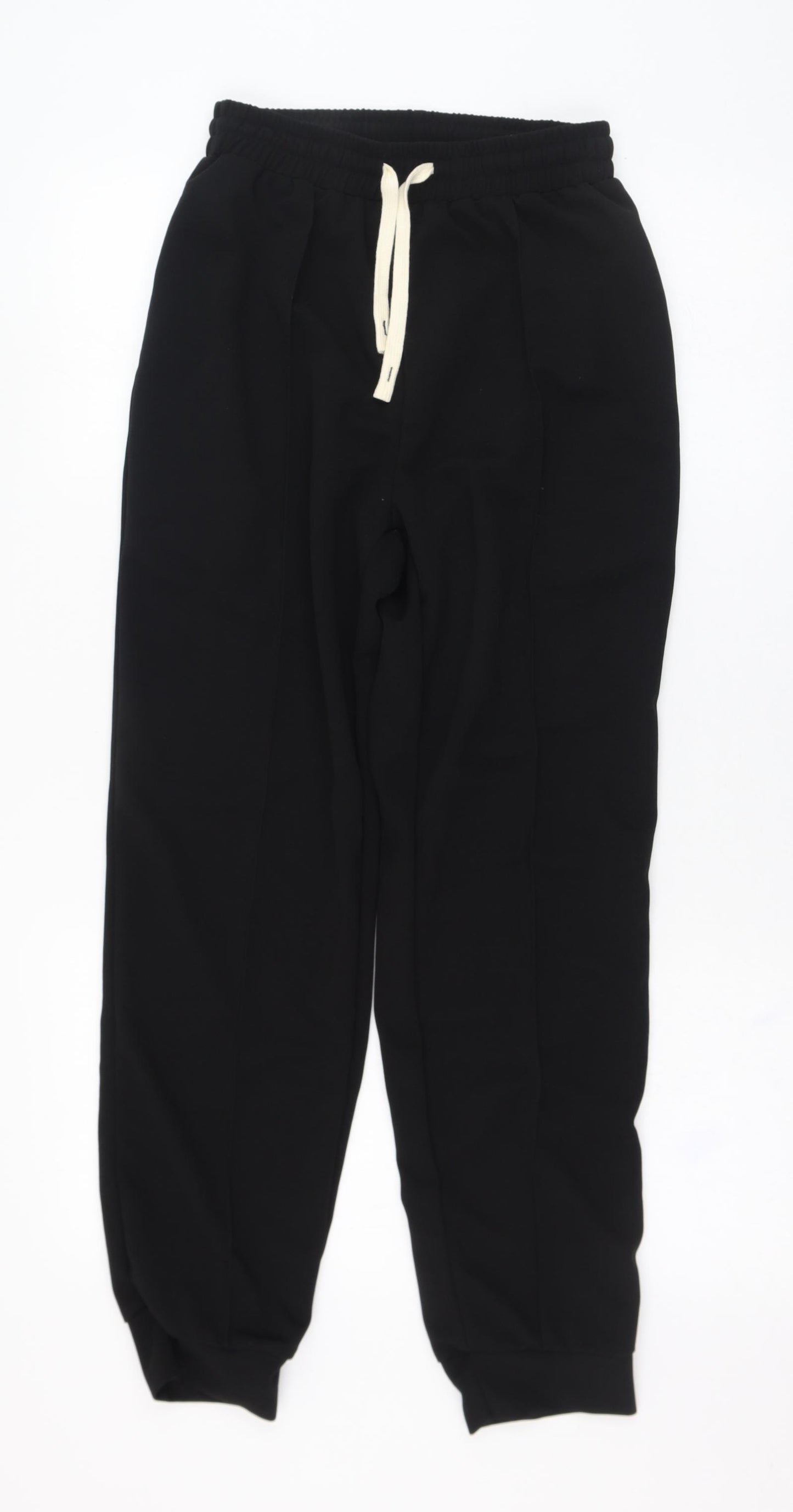 SheIn Womens Black  Polyester Jogger Trousers Size 8 L26 in Regular