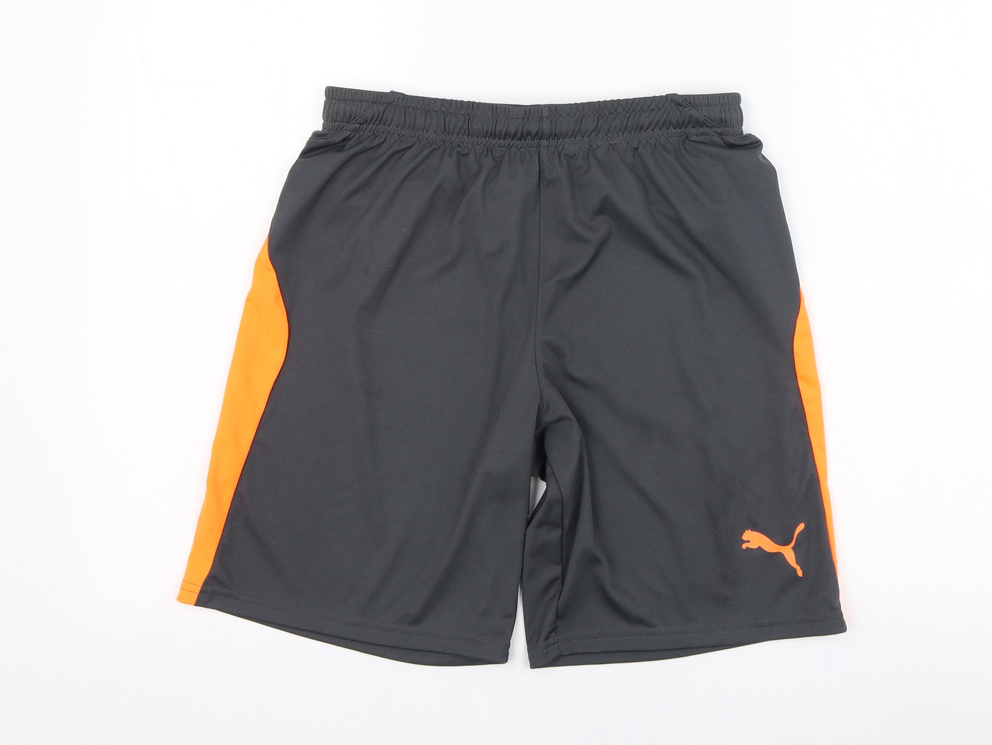PUMA Mens Grey  Polyester Sweat Shorts Size S L8 in Regular