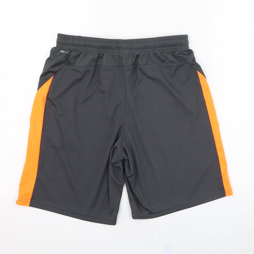 PUMA Mens Grey  Polyester Sweat Shorts Size S L8 in Regular