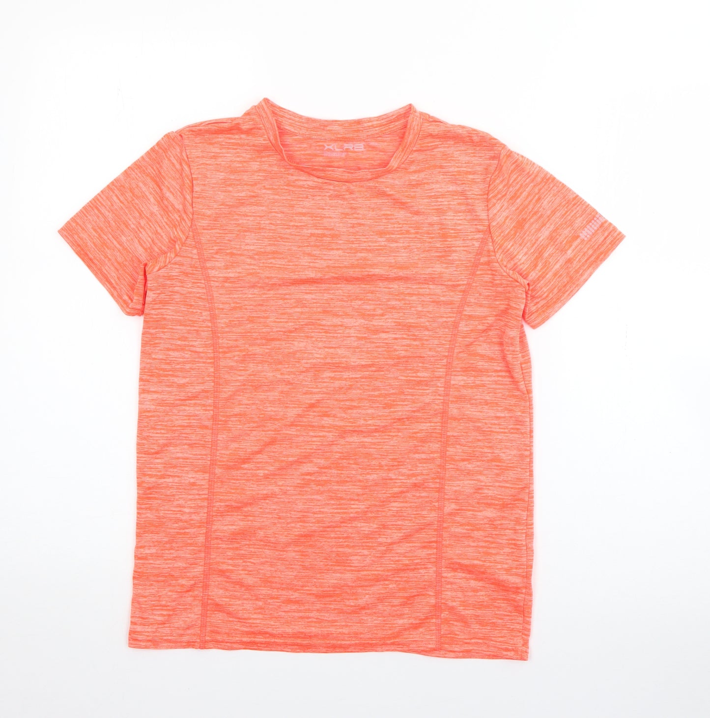Dunnes Stores Boys Orange  Polyester Pullover T-Shirt Size 10-11 Years Crew Neck