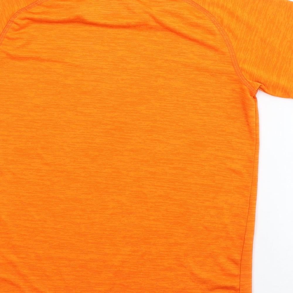 Mountain Warehouse Boys Orange  Polyester Pullover T-Shirt Size 9-10 Years Crew Neck