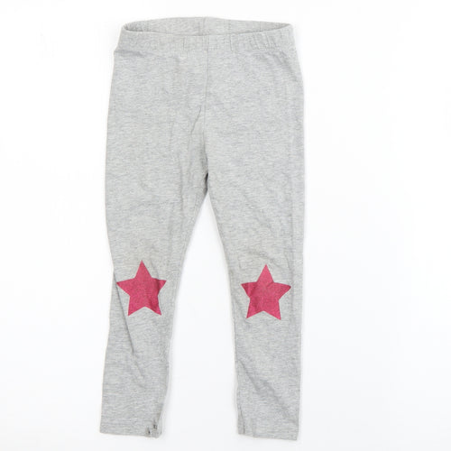 Gap Girls Grey  Cotton Pedal Pusher Trousers Size 3 Years  Regular