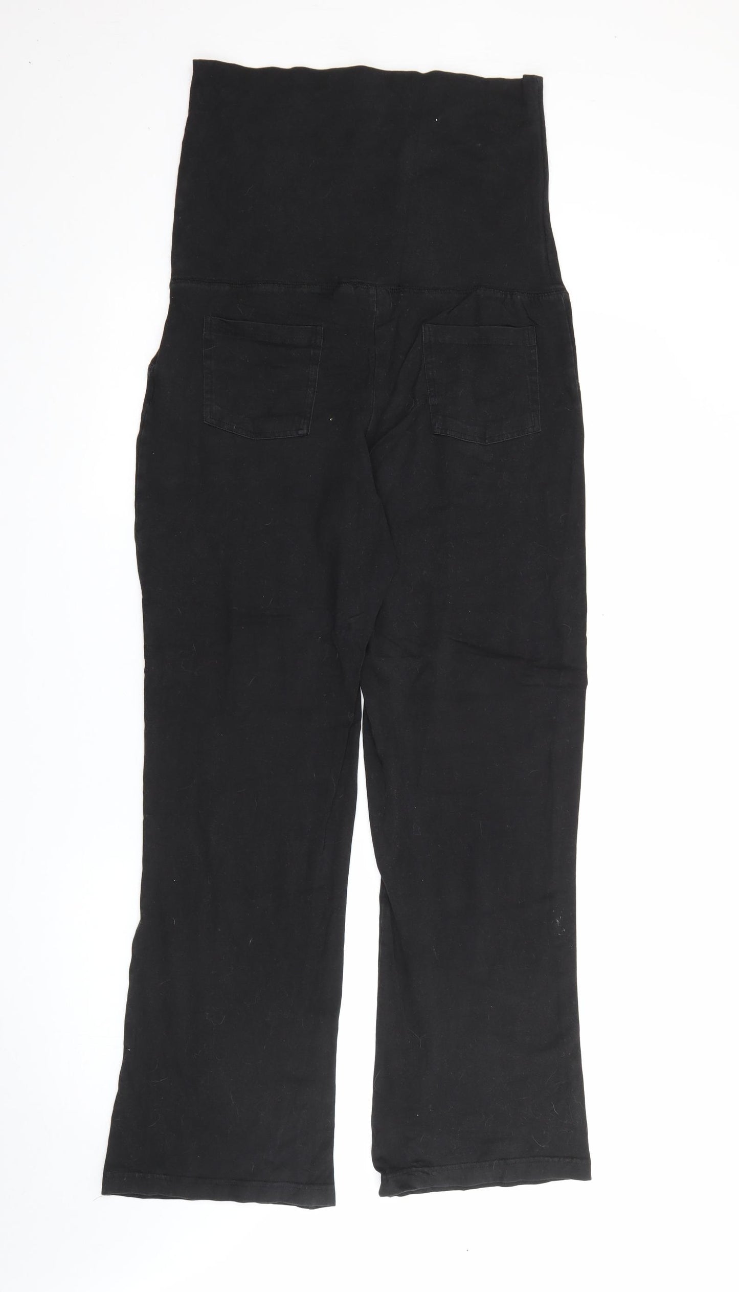 ESMARA Womens Black  Cotton Pedal Pusher Leggings Size M L29 in