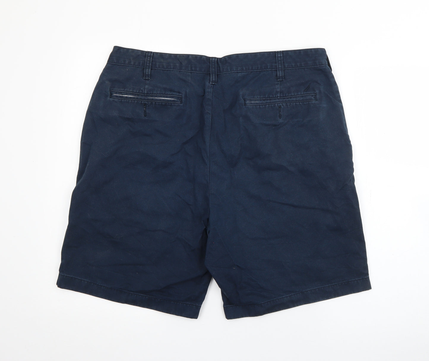 Nautica Mens Blue  Cotton Chino Shorts Size 36 L7 in Regular