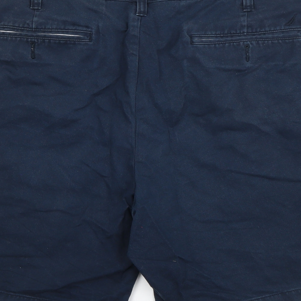 Nautica Mens Blue  Cotton Chino Shorts Size 36 L7 in Regular