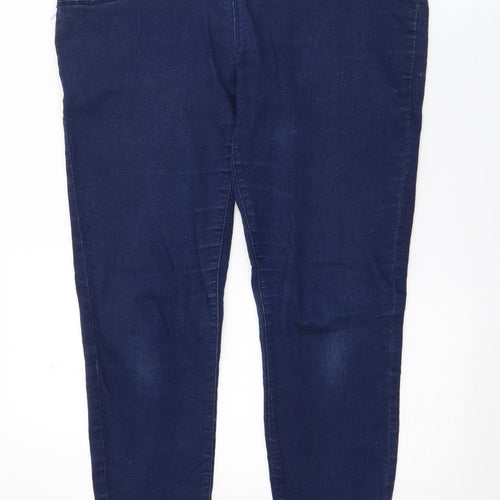 Papaya Womens Blue  Cotton Jegging Jeans Size 10 L27 in Regular